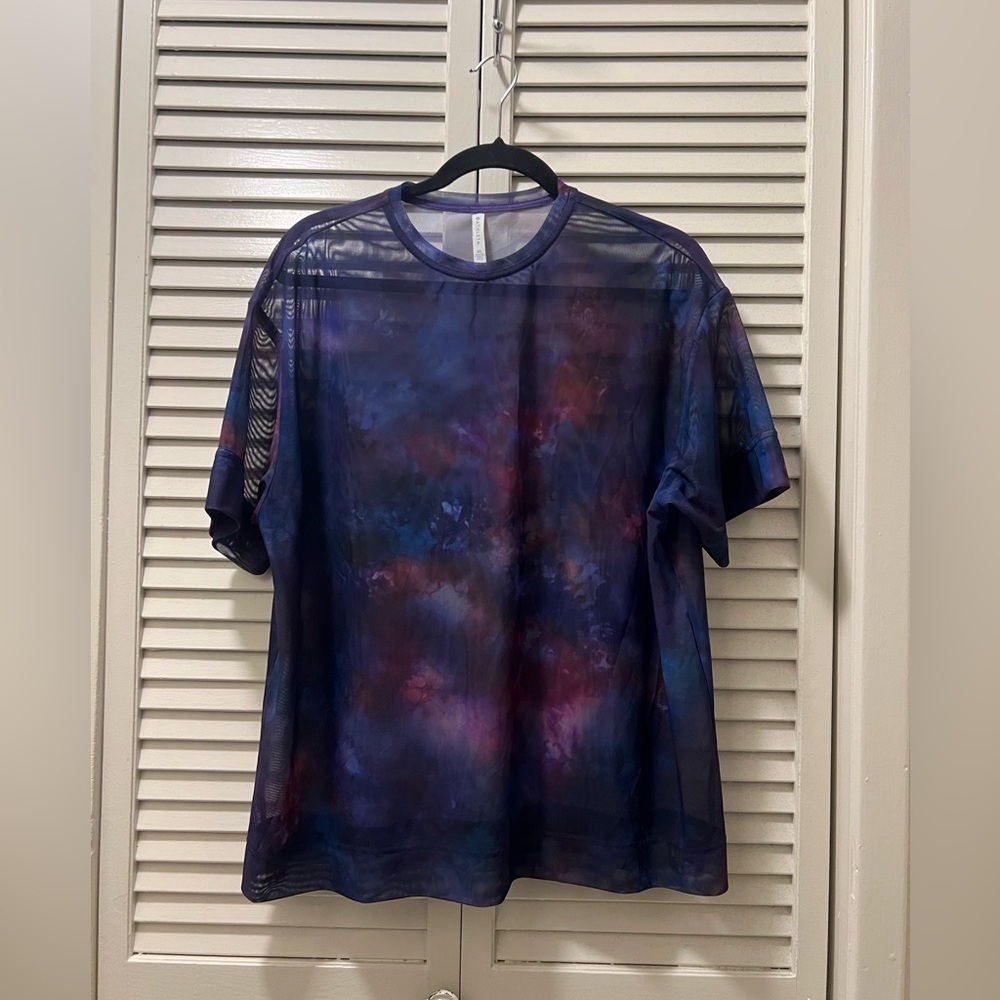 Athleta MESH OVERSIZED PRINTED TEE